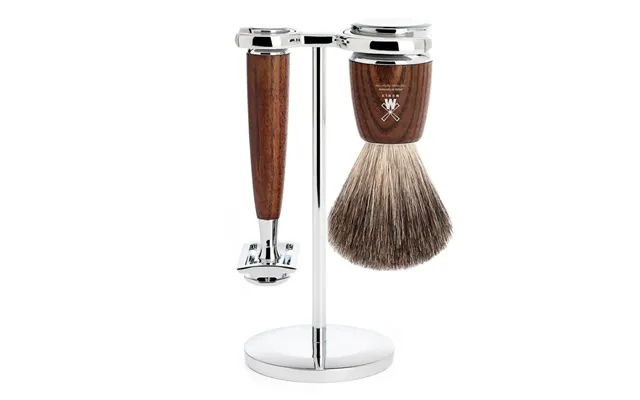 Mühle Rytmo Barbersæt De-skraber - Pure Badger Barberkost Og Holder