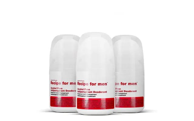 Recipe For Men Antiperspirant Deo Roll-on 3-pak