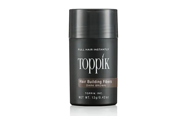 Toppik Mørkebrun - Mikrofibre Der Bekæmper Hårtab 12g