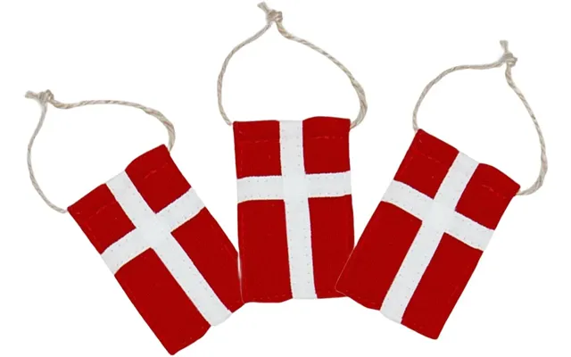 3 Stk. Store Pynteflag