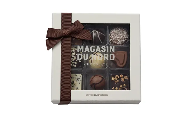 Æske - 18 Stk. Dessertchokolade