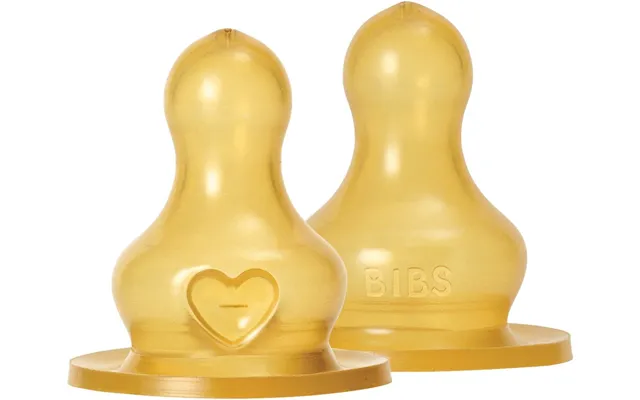 Bibs Baby Bottle Nipple Round Latex 2 Pack Fast Flow