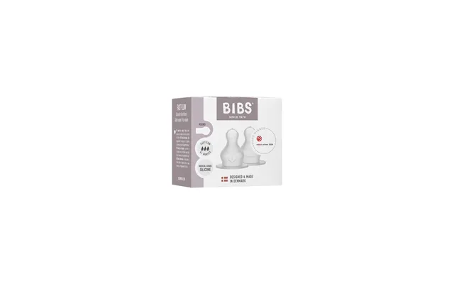 Bibs Baby Bottle Nipple Round Silicone 2 Pack Fast Flow