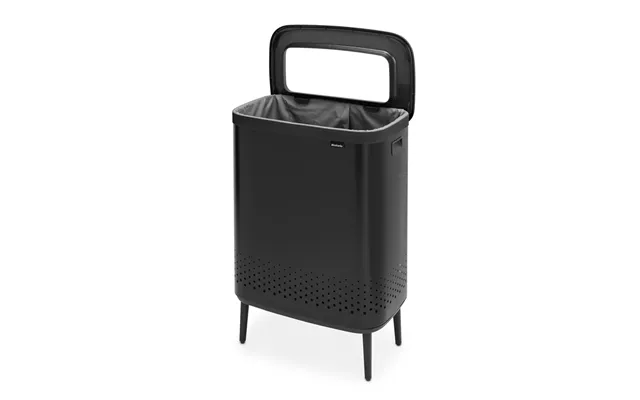 Bo Vasketøjsspand Høj 2 X 45 Ltr. Matt Black
