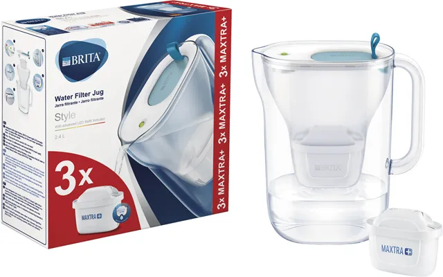 Brita Style Led4w Incl 3 Mxpro Jug Blue