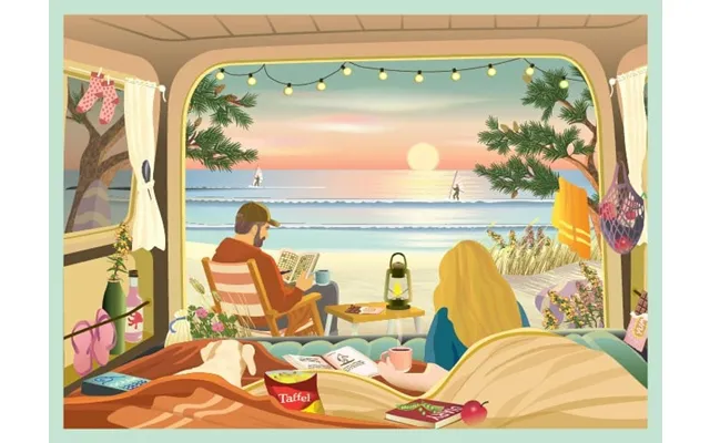 Camper By The Ocean Puslespil Med 1000 Brikker