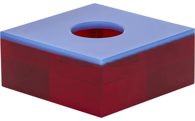 Flux Tealight Holder Blue Red