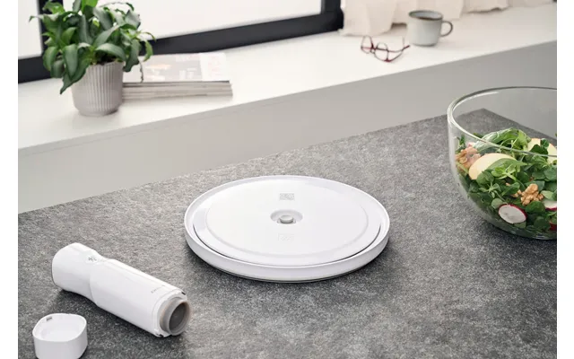 Fresh & Save Bowls Låg Til Vakuumskål L 24 Cm - Hvid