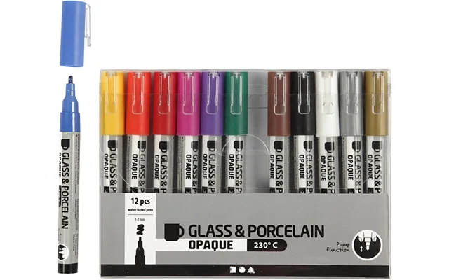Glas Og Porcelænstusch - Streg 1-2 Mm.