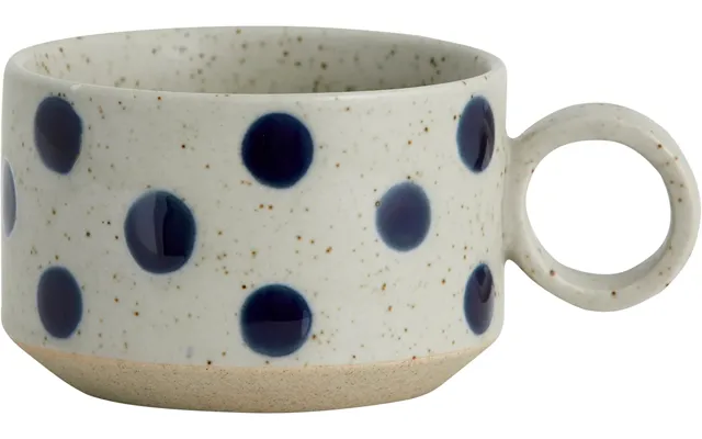 Grainy Tea Cup W. Handle - Sand Dark Blue