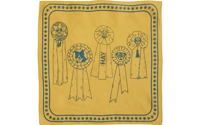 Hay Dogs Scarf55 X 55-ochre