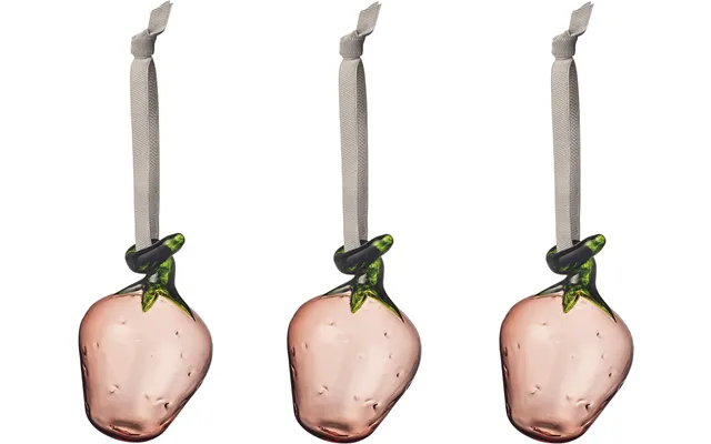 Iittala Glass Jordbær 3pak Pink