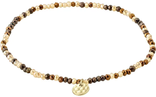 Indie Bracelet Brown - Goldplated