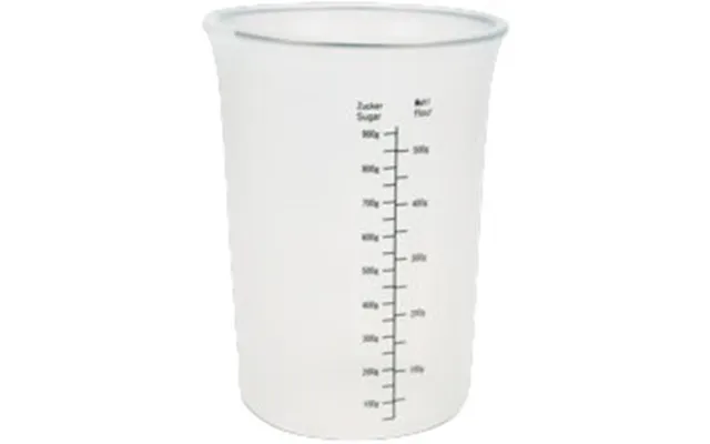 Målebæger Ø 12 Cm H 16,5 Cm Transparent Silikone