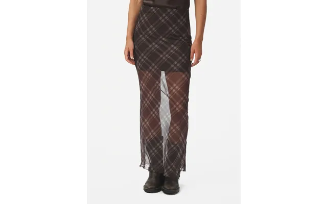 Marlise Check Mesh Skirt