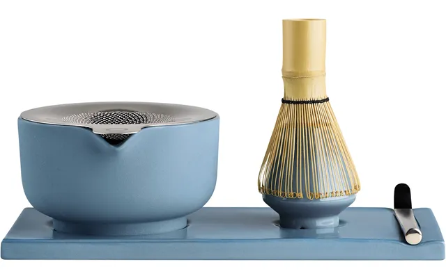 Matcha Set Hazy Blue Matching Ceramic Bowl