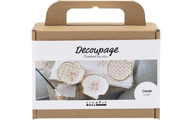Mini Diy Kit Decoupage - Muslingeskaller