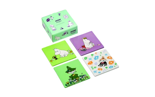 Moomin Arabia Bordskånere Sæt 4stk Klassikere Genanvendt Interiør