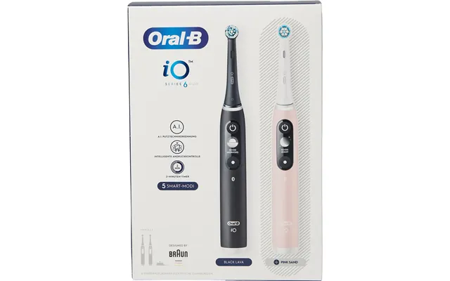 Oralb Io Series 6 Black Lava Pink Duo