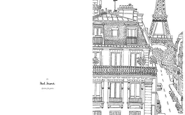 Paris Colouring Book Zoé De Las Cases