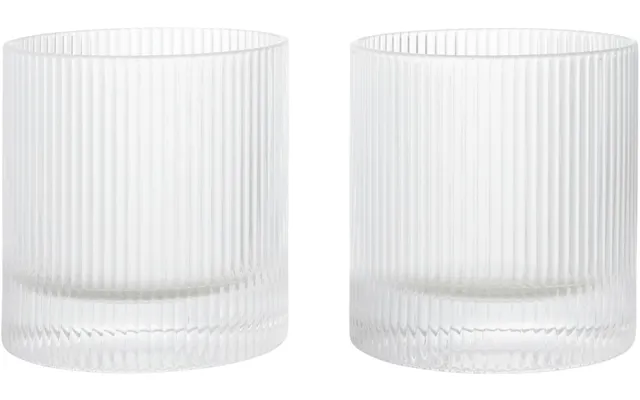 Ripple Tumbler Glasses Set Of 2 - Clear