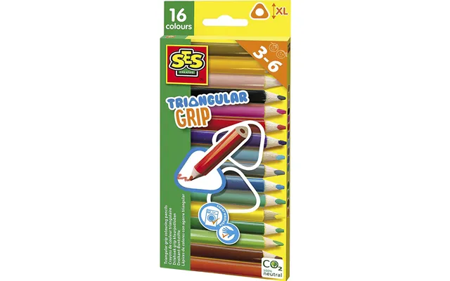 Ses Creative Farveblyanter - Trekantede 16 Stk