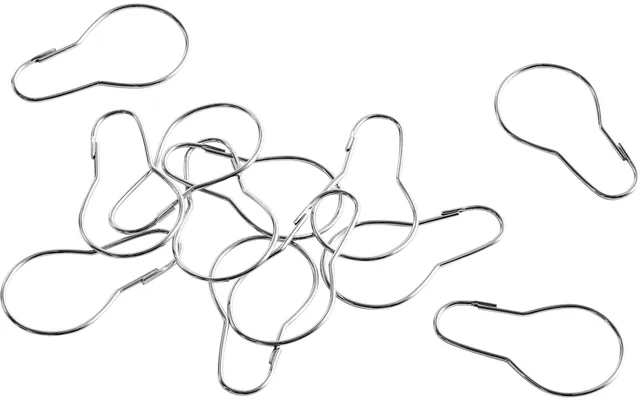 Shower Curtain Ringsset Of 12-chro