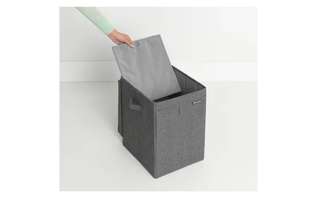Stabelbar Vasketøjsboks 35 Ltr. Pepper Black