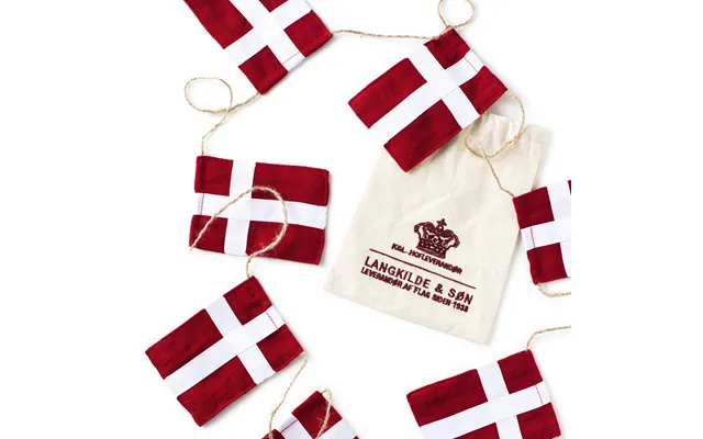Stor Flagranke Med Dannebrogsflag