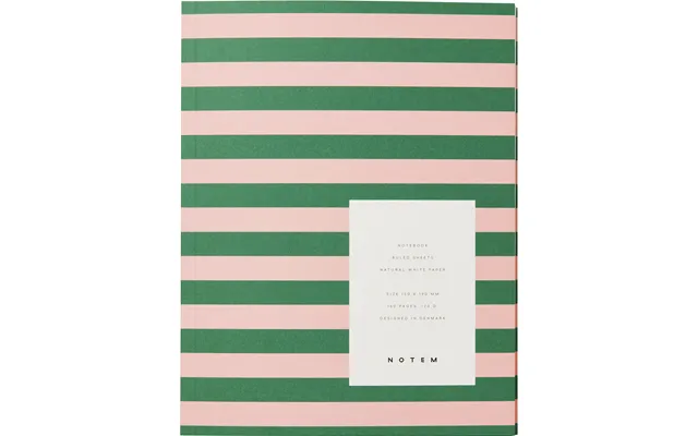 Uma Notebook, Flatlay - Medium, Green & Rose