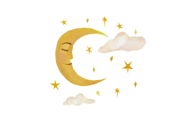 Wallsticker Måne