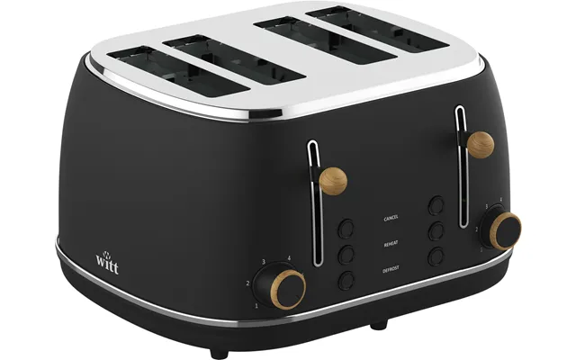 Witt Premium 4slice Toaster Wood Black
