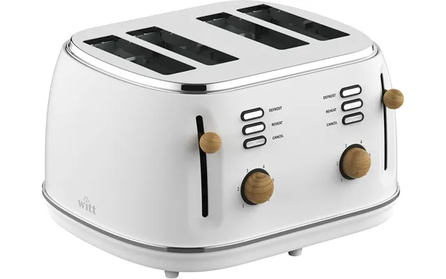 Witt Premium 4slice Toaster Wood White