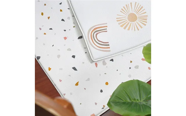 Vendbar Legetæppe - Regnbuer & Terrazzo