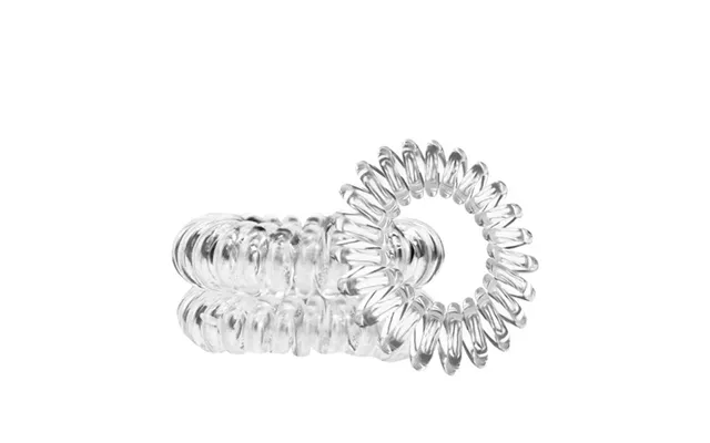 Spiral Hair Ties 3pk - Clear