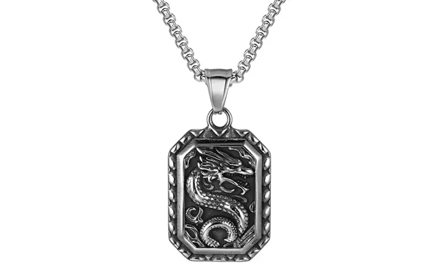 Drage Dogtag I Rustfri Stål.