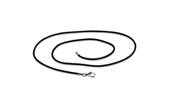 Sort Gummisnor 1,5mm 60cm