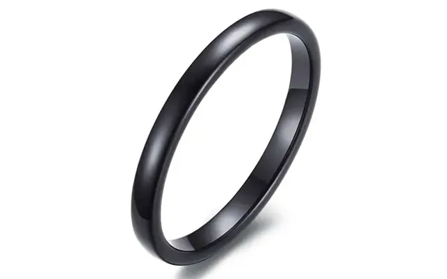 Tynd Blackcoatet Tungstenring