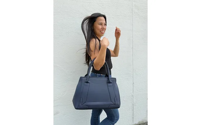 Cecilie Store Håndtaske Mørkeblå