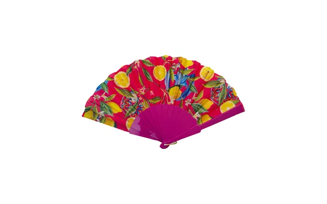 Citronmønstervifte I Fuchsia