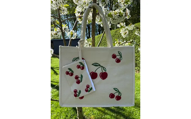 Kirsebær Shopper I Creme