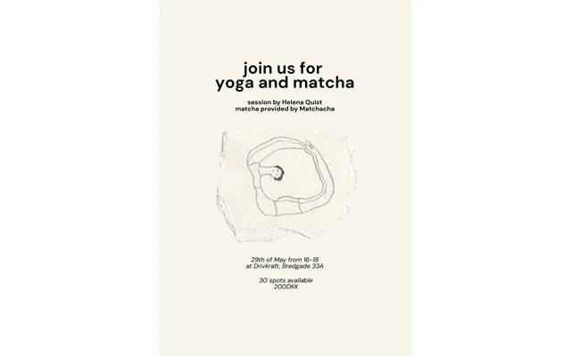 Yoga & Matcha Helena Quist X Matchacha
