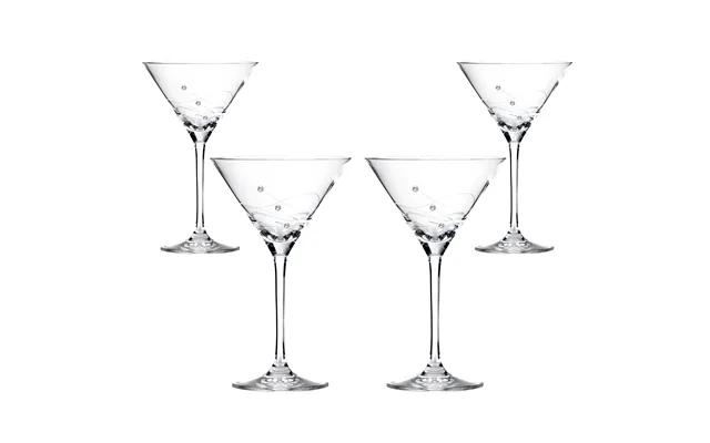 Clio Cocktailglas Med Swarovski Krystaller - 4 Stk.