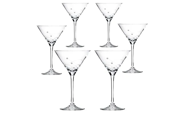Clio Cocktailglas Med Swarovski Krystaller - 6 Stk.