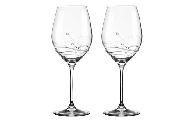 Clio Rødvinsglas Med Swarovski Krystaller - 2 Stk.