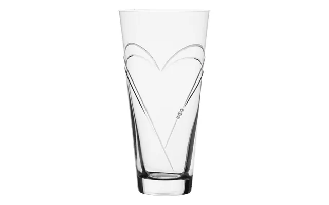 Two Hearts Vase Med Swarovski Krystaller