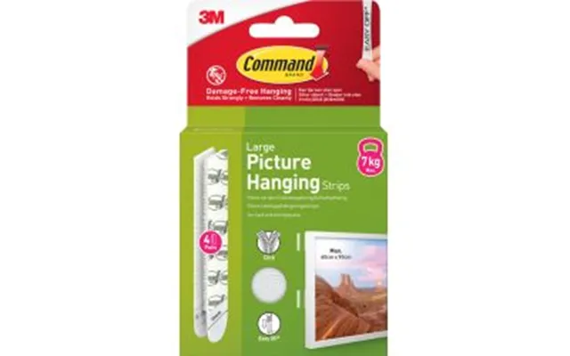 3m Command Strips White Large 4 Sets