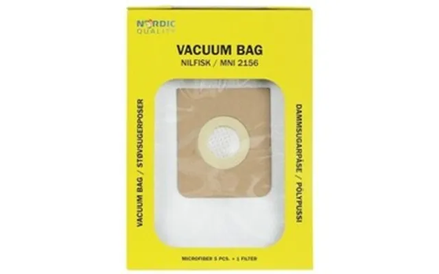 Nq Vacuum Mni 2156 Støvsugerposer, 5 Stk. 1 Filter - Diverse