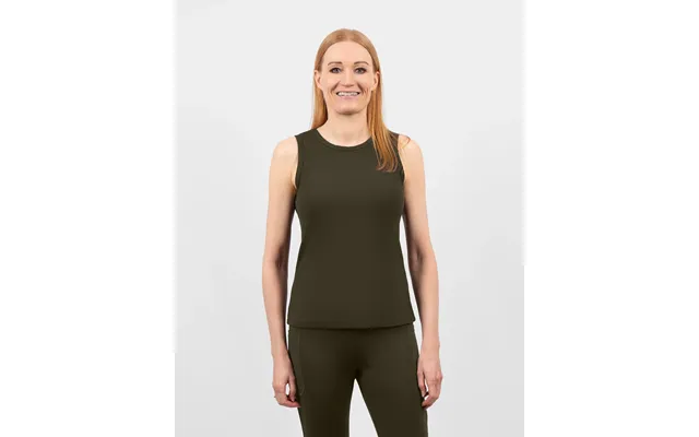 Iris Deep Olive Ribbed Tank Top