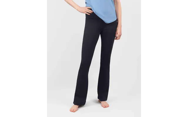 Maya Deep Blue Flared Leggings Without Pockets